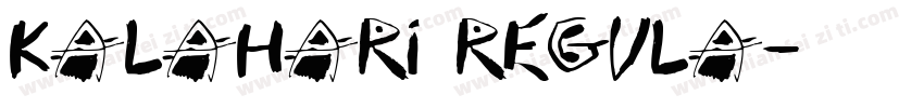 Kalahari Regula字体转换